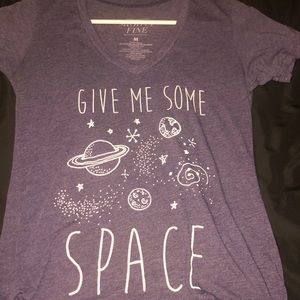 Loved and low v tied t-shirt